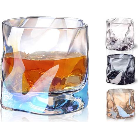 4 Verre, design origami, cristal sans plomb, 30 cl, pour whisky cocktail vin (1/5)