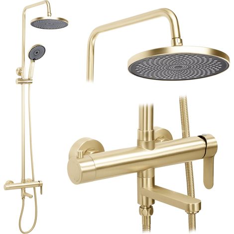 Conjunto De Ducha Rea Arcos Brush Gold (1/5)