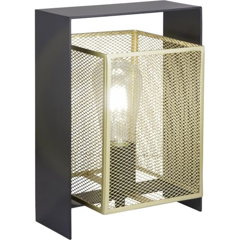 Sobremesa modelo Nimes acabado negro-oro 28 cm(alto)25 cm(ancho)15 cm(fondo) (1/3)