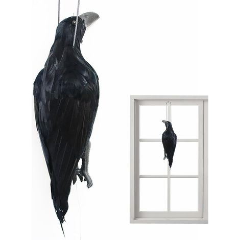 Black Halloween Dekoration realistischer Köder für Garten