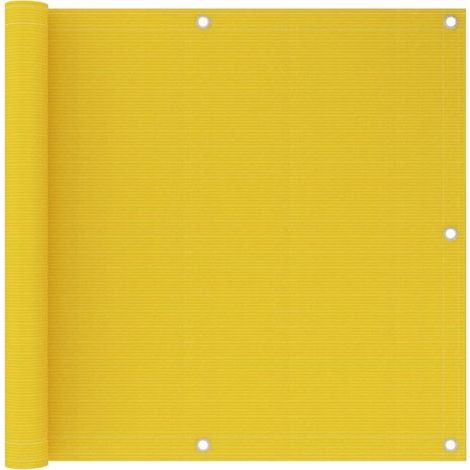 Brise vue pour balcon - Brise vent Écran de jardin Jaune 90x600 cm PEHD BV884693 - BonneVie