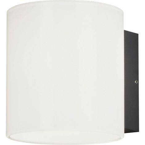 Konstsmide Foggia Applique Murale Extérieure Moderne Up Down LED Haute Puissance 10W Verre Opale Anthracite, IP54 (1/3)