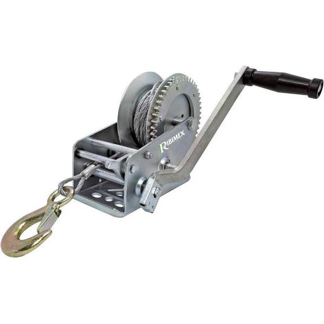 Treuil à Manivelle 1100 kg - Cliquet Anti-Retour - Pratique et Efficace - Fiable - D-Work