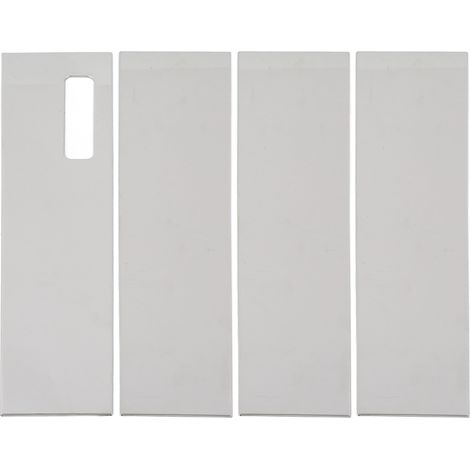 4 pièces garniture de montant de porte chrome acier inoxydable remplacement pour Ford 2017-2021 (1/5)