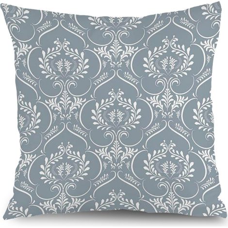 Housse de coussin floral extérieur, décoration salon chambre élégant,45×45cm (1/5)