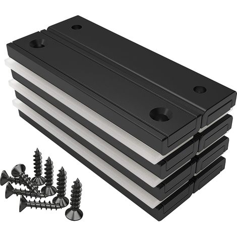 Lot de 8 aimants rectangulaires en néodyme puissant de 30 kg (1/5)