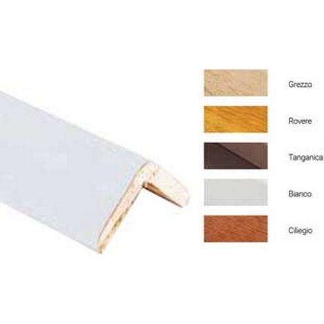 20PZ PARASPIGOLO LISCIO IN LEGNO DI AYOUS - mm.28x28x3000, rovere