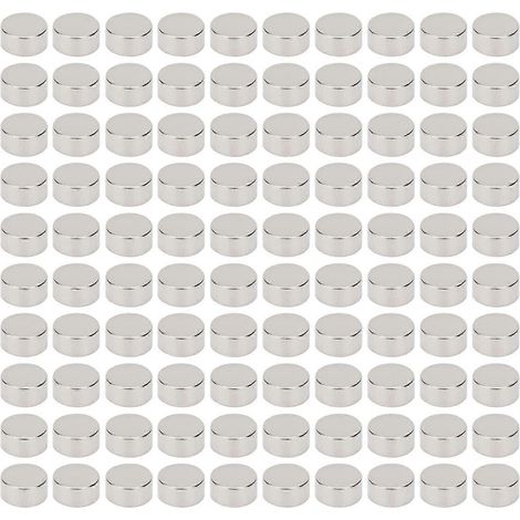 100 Stück Mini-Rundmagnete, zylinderförmig, starke Neodym-Magnete für Kühlschrank, DIY-Bastelarbeiten
