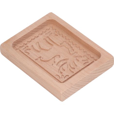 Emporte-pièce en bois sculpté, moule à biscuits en forme d'élan, pour pain d'épice ou pain d'épice. (1/5)
