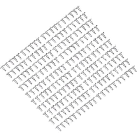 Lot de 200 vis autoforeuses en inox tête ronde avec rondelle, M4.8x13, kit de fixation. (1/5)