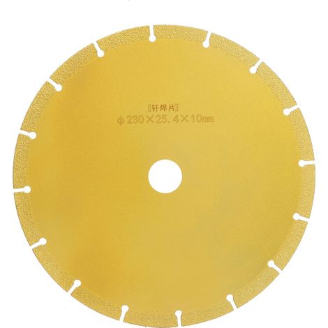 230 mm gelötete, segmentierte Diamanttrennscheibe zum Schneiden von Marmor, Granit und Fliesen