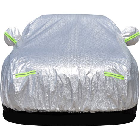 GROOFOO Housse de Protection pour Voiture Extérieure - Bâche Oxford Imperméable, Ouverture Latérale pour Cabine, Doublure en Coton Respirant, Anti-UV, Neige et Poussière - Taille 3XL (1/4)