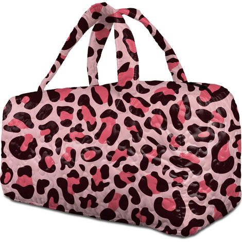 40,5x20,5x20,5cm Sac polochon matelassé à motifs moyen femme, polyester portable, sac week-end zippé, sac pour courses et cadeaux (1/5)