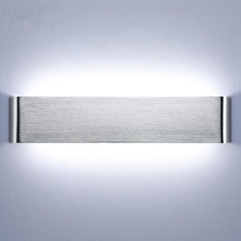 Murale Interieur 40cm Lampe de Mur 18W 6000k Lampe Murale LED en aluminium pour Chambre à Coucher, Eclairage Couloir, Salon, Escaliers (1/5)