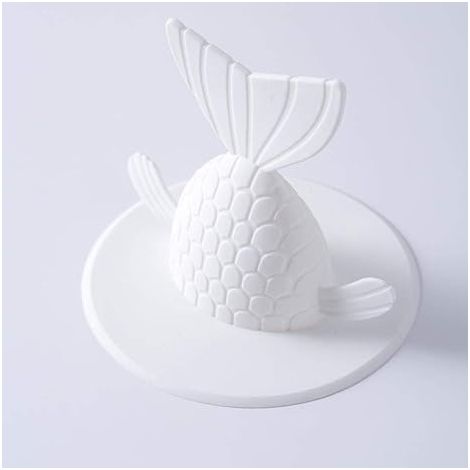 Filtre de bonde, couvercle de bonde de sol déodorant et anti-obstruction pour cuisine et salle de bain. Blanc, 9,5 cm.