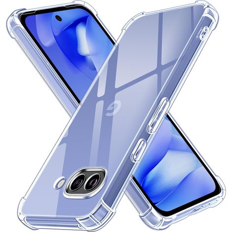Coque pour Google Pixel 9A, Ultra Transparent Étui de Protection en Silicone Antichoc avec Coins Renforcés, Clair Mince Souple TPU Bumper Housse (1/5)