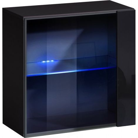 Vitrine - Switch WW 3 - 60 cm x 60 cm x 30 cm - Noir - Livraison gratuite