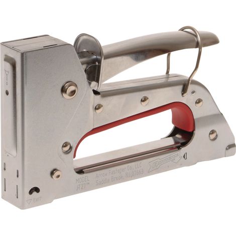 Arrow JT27 Junior Staple Gun Tacker - Heavy-Duty, Compact, and Easy-to-Use Upholstery and Crafting Tool