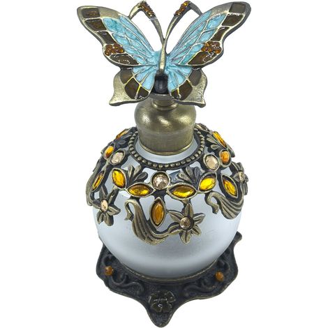 Elegante Schmetterlings-Parfümflasche aus Glas und Metall, einzigartiges Design für Geschenke und Parfümerie-Dekoration
