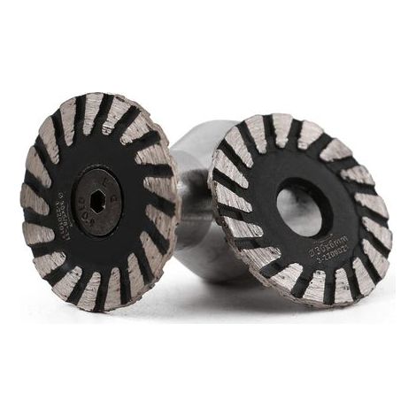 Diamanttrennscheiben – Segmentierte Klinge – Für Beton, Granit, Marmor, Sandstein – Schnelles und sauberes Schneiden – Nassbearbeitung – Silber – 30 mm (1/5)