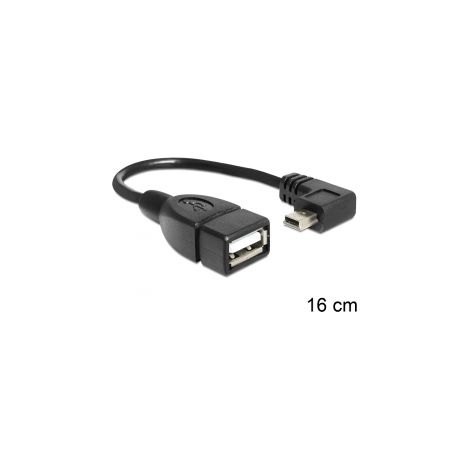 Cable USB Mini Macho   USB2.0 A Hembra OTG 16cm