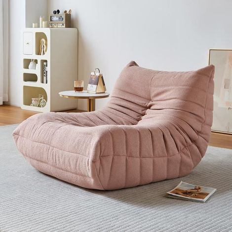Poltrona reclinabile - LAZYSPACE - 70x100x72 cm - Tessuto peluche - Ergonomica - 1 posto (1/4)