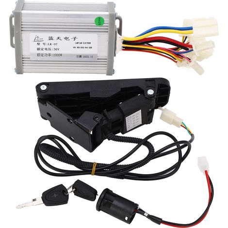 Commande d'accélérateur au pied pour kit de conversion vélo électrique 36V 1000W, contrôleur de moteur à balais, pièce de rechange lithium. (1/5)