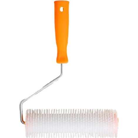Largeur 24cm Rouleau de purge,Rouleau Débulleur Ragréage,Rouleau De Sol Autonivelant,Auto-Nivelant Pinceau Outil,Idéal pour Dégazer Les Revêtements de Sol, (1/4)