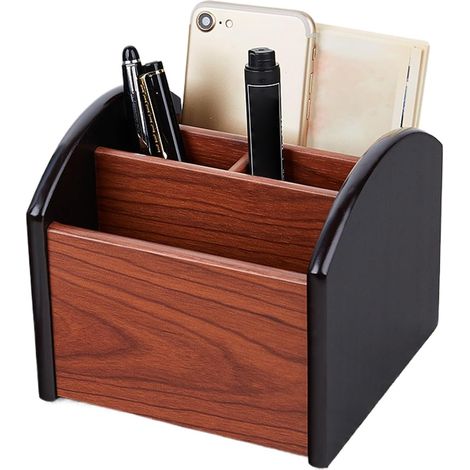 Stift Aufbewahrungsbox Holz Multifach Bleistift Tasse