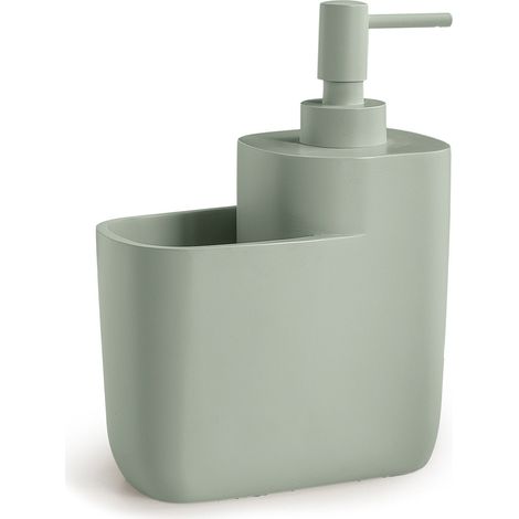 GEDY MA921700300 MACARON Dispensador de jabón de cocina con porta esponjas verde mate - ref: MA921700300 (1/2)