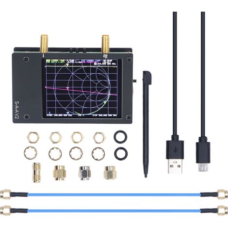 Analyseur de réseau vectoriel, outil de test et de mesure d'antennes HF, VHF et UHF à ondes courtes 3G 50 kHz–3 GHz (1/5)