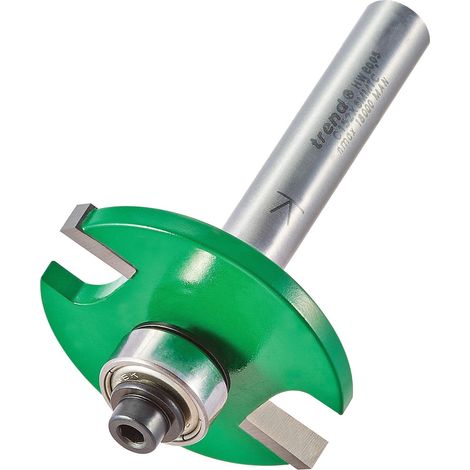 Trend CraftPro Fresa per Giunzioni a Biscotto con Guida a Cuscinetto, Gambo da 8mm, Lunghezza di Taglio 4mm per Biscotti Taglie 0, 10, 20, Punta in Carburo di Tungsteno, C152X8MMTC (1/2)