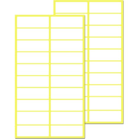 840 Pièces, 38 x 13 mm, Étiquette Autocollantes Papier Blanc (Étiquettes de Dossier) (1/5)