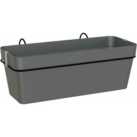 Giardiniere Capri 12,5 L con riserva e kit - Antracite