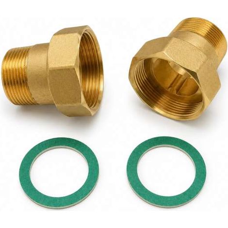 Honeywell Resideo DN40 Verschraubung 1 1/2" AG x 2" Überwurfmutter VST06-1 1/2AR Set 2 Stück
