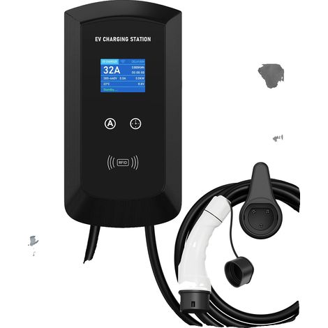 Cargador de vehículos eléctricos, potencia de 11 kW, control mediante aplicación WiFi, 22 kW 32 A trifásico, tipo 2 con APP-a (1/2)