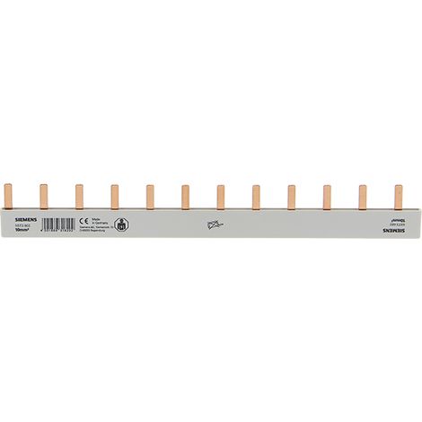 Siemens Barra de pines 10mm2, 2 fases, 6x (1PH+N), 210mm, 5ST3608