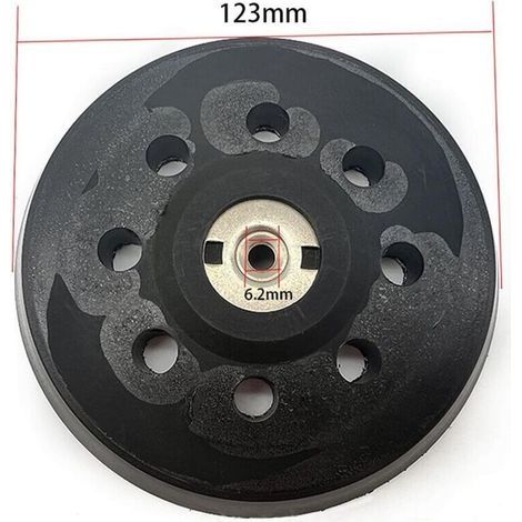 Plateau de Poncage, 125mm Plateau de Ponçage, Plateau pour Metabo SXE 325 Intec 425 Turbotec 631220000 (Noir) (1/3)
