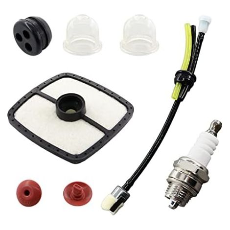 VURAHOME - Kit dœillets de Filtre à air Tuyau de Carburant pour Echo SRM210 SRM2306ES SRM2450 SRM-3155 SRM-3400 SRM-3605 13031054130 (1/5)