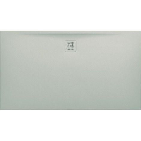 Receveur de douche LAUFEN PRO, rectangulaire, écoulement latéral long, 1600 x 900 x 33 mm, gris clair LAUFEN