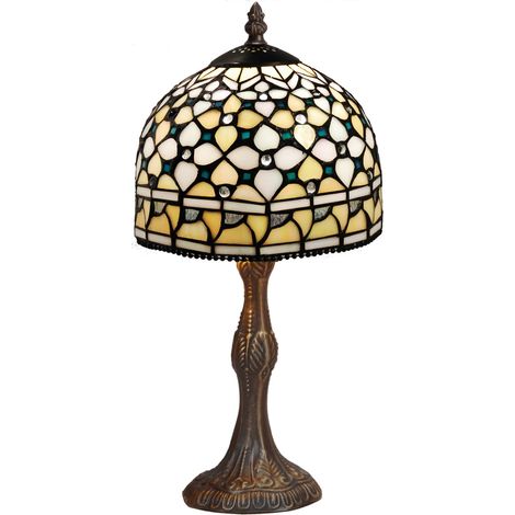 Gewellte Tischlampe der Queen-Serie, D-20 cm