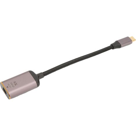 Adaptateur USB-C vers Mini DisplayPort 8K 60 Hz Plug and Play, câble USB-C mâle vers Mini DP femelle pour appareils USB-C (1/5)