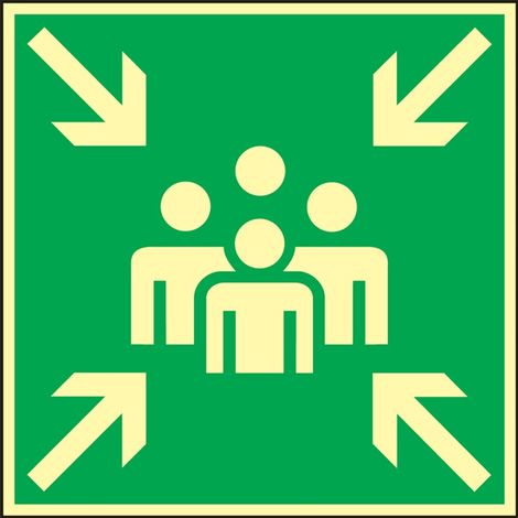 Pictogramme de sauvetage BGV A8 ( 3000277470 ) L148xL148 mm plastique 10 pièces