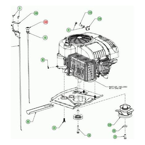 Cavo ORIGINALE MTD per trattorino rasaerba minirider 746-1088
