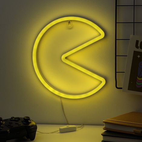 Lámpara pared paladone pac - man luz led