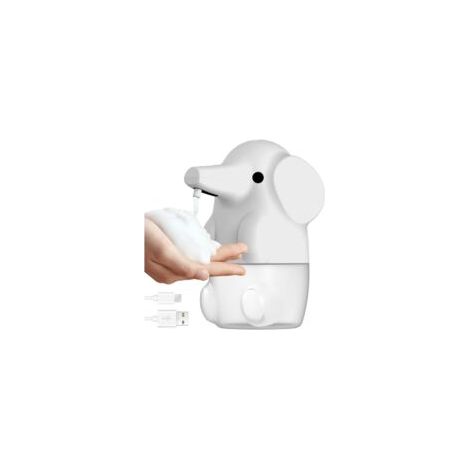 Bonito y práctico dispensador automático de jabón con forma de elefante (250 ml), ideal para niños y baños. - Crezuo (1/4)