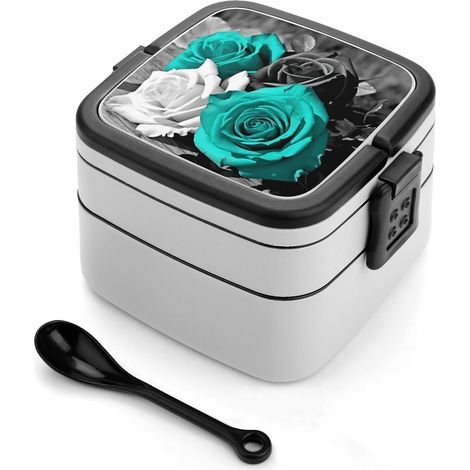 Boîte à bento empilable pour adultes, étanche, avec fermeture (1/5)