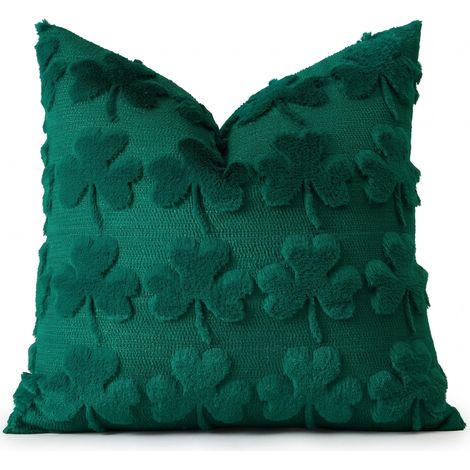 Fodera Cuscino Peluche Morbida Verde 40x40 cm 1 Pezzo (1/5)