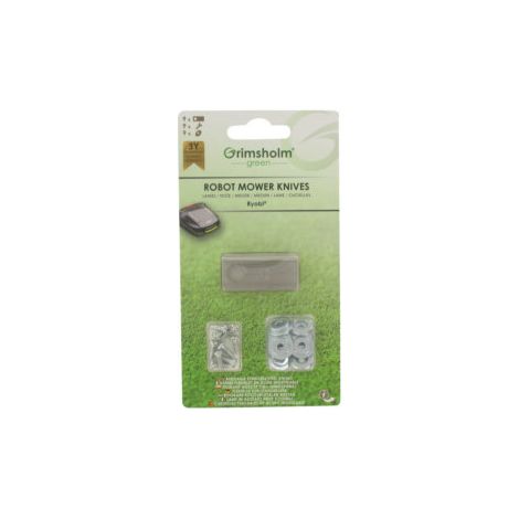 Blister de 9 lames adaptables pour robots ryobi modeles robayagi 800