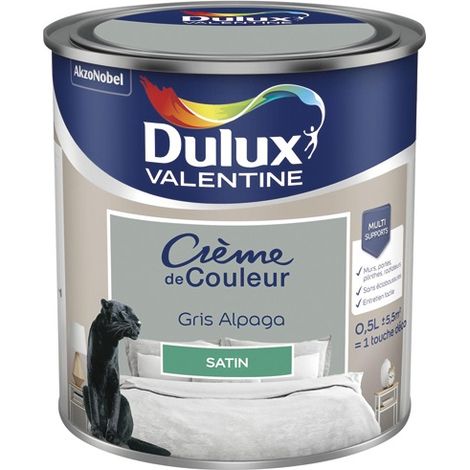 Valentine Crema di Colore Satin 0,5l Grigio Alpaca - Dulux Valentine